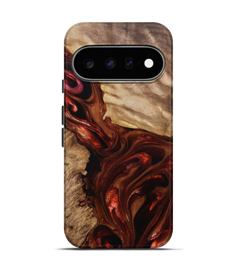 Pixel 11 Pro Wood Live Edge Phone Case - Ardith (Red, 822236)