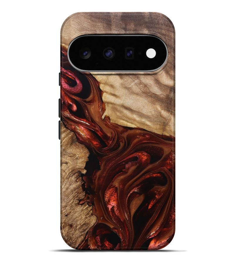 Pixel 11 Pro XL Wood Live Edge Phone Case - Ardith (Red, 822236)