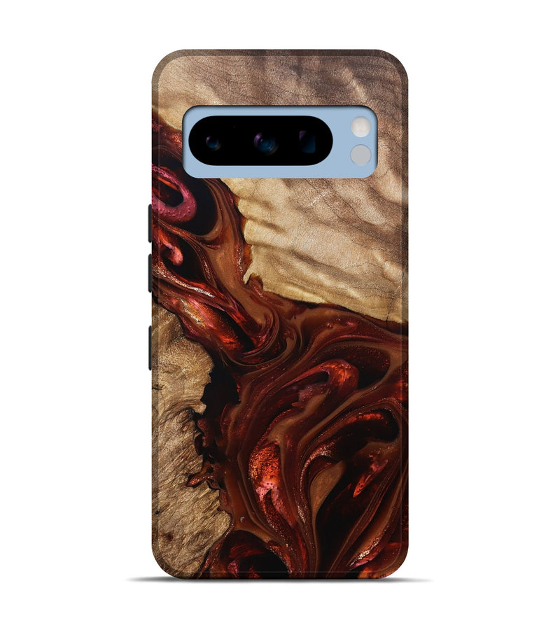 Pixel 8 Pro Wood Live Edge Phone Case - Ardith (Red, 822236)