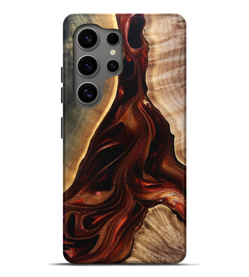 Galaxy S25 Ultra Wood Live Edge Phone Case - Johnnie (Red, 822238)