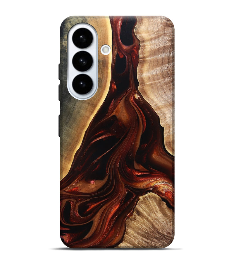 Galaxy S26 Plus Wood Live Edge Phone Case - Johnnie (Red, 822238)