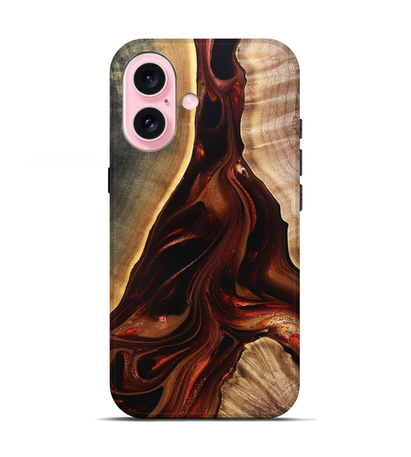 iPhone 17 Wood Live Edge Phone Case - Johnnie (Red, 822238)