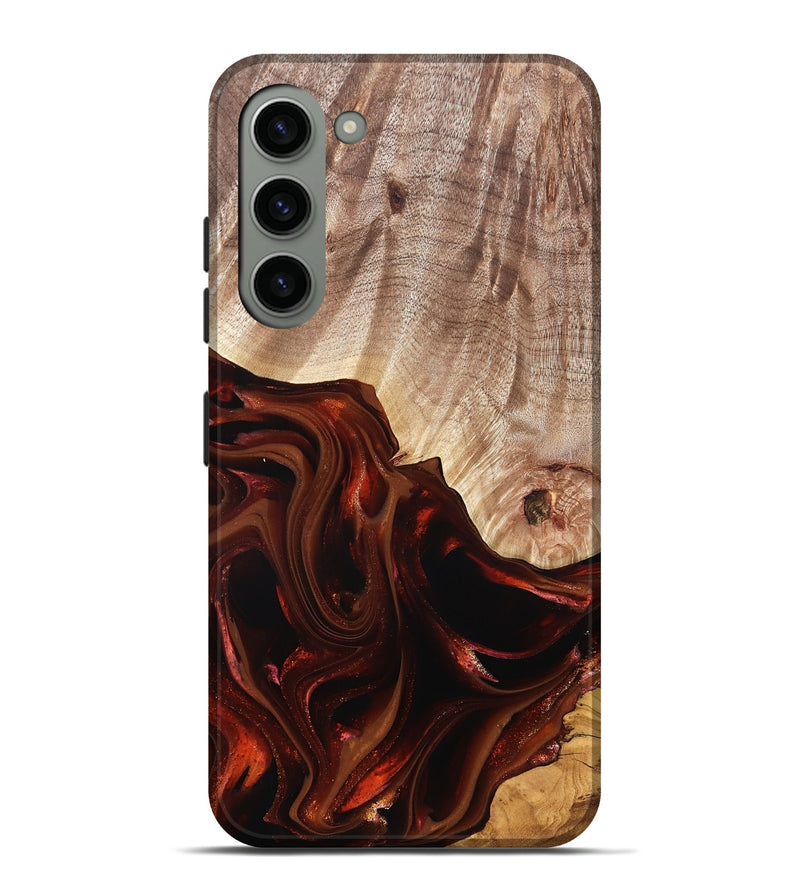 Galaxy S23 Plus Wood Live Edge Phone Case - Jacalyn (Red, 822240)