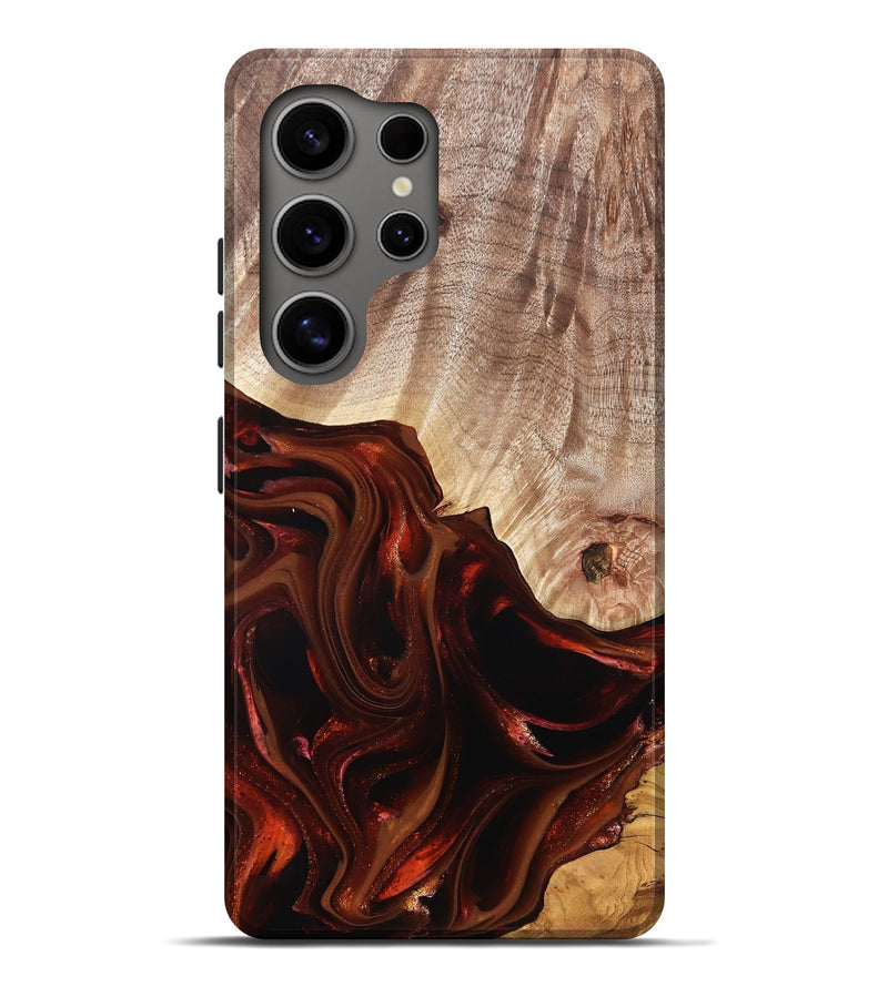 Galaxy S25 Ultra Wood Live Edge Phone Case - Jacalyn (Red, 822240)
