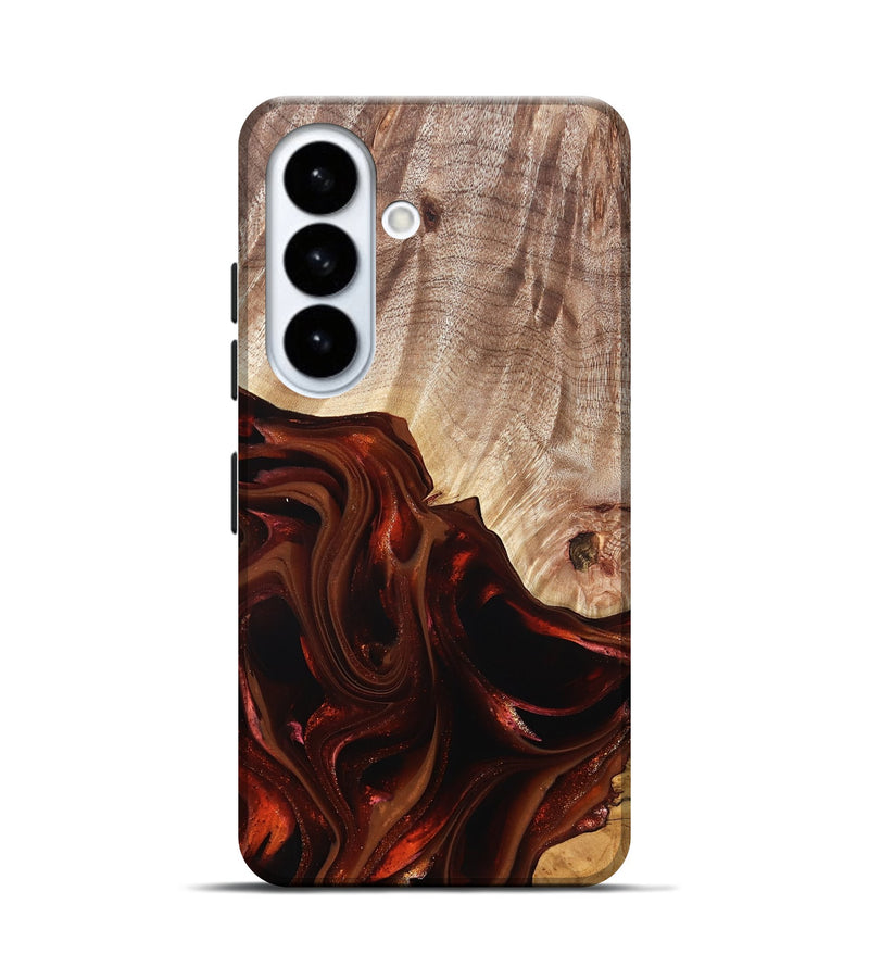 Galaxy S26 Wood Live Edge Phone Case - Jacalyn (Red, 822240)