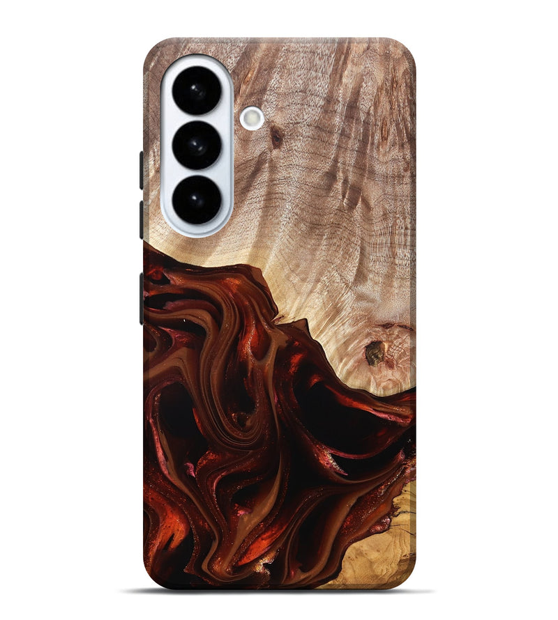 Galaxy S26 Plus Wood Live Edge Phone Case - Jacalyn (Red, 822240)