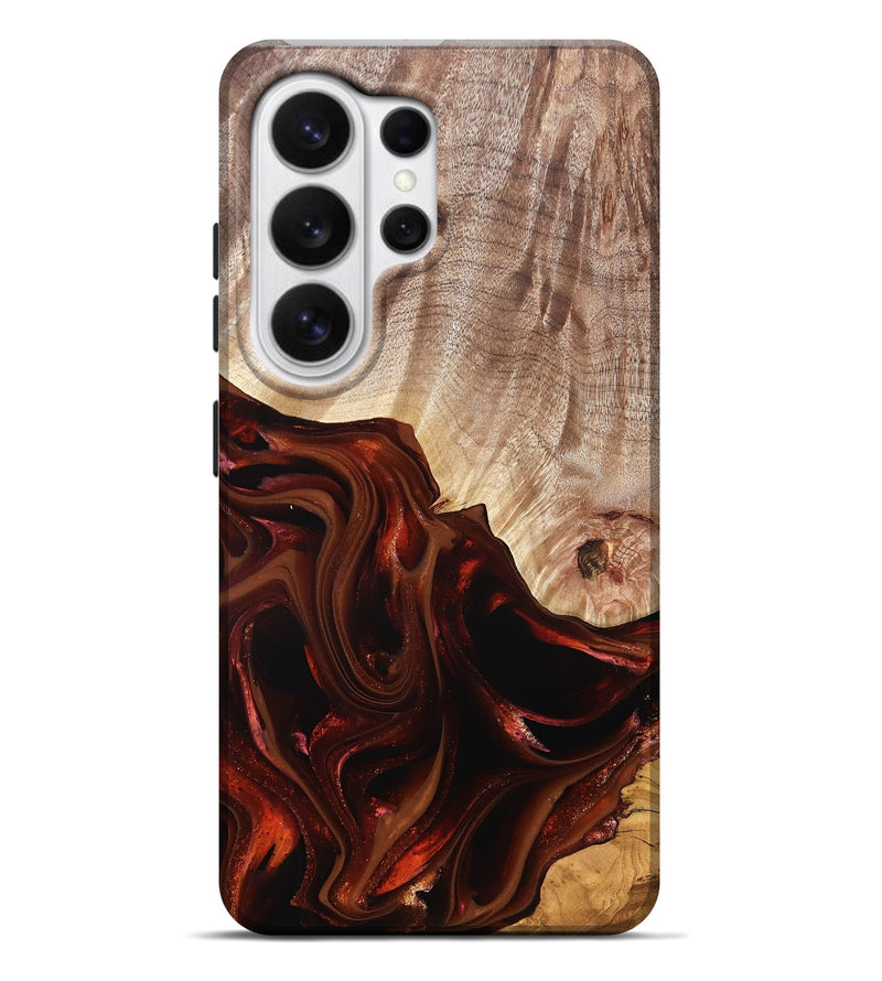 Galaxy S26 Ultra Wood Live Edge Phone Case - Jacalyn (Red, 822240)