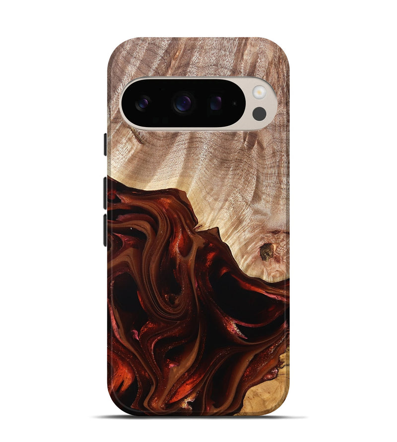 Pixel 10 Wood Live Edge Phone Case - Jacalyn (Red, 822240)