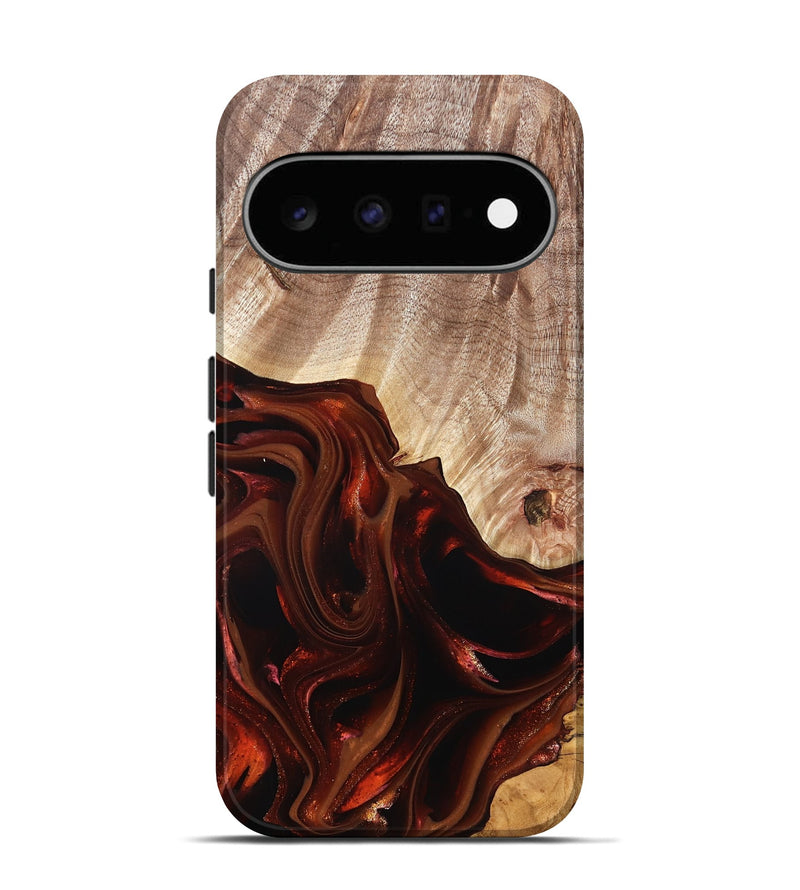 Pixel 11 Wood Live Edge Phone Case - Jacalyn (Red, 822240)