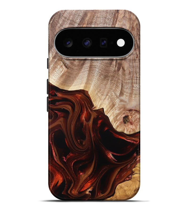 Pixel 11 Pro XL Wood Live Edge Phone Case - Jacalyn (Red, 822240)
