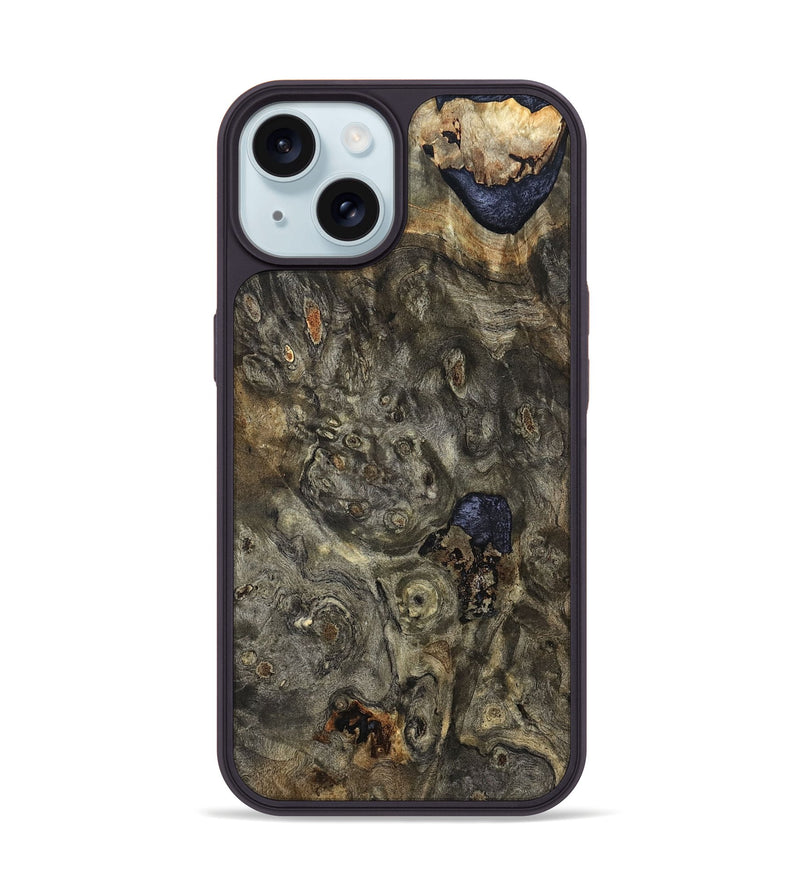 iPhone 15 Wood Phone Case - Yandel (Wood Burl, 822247)