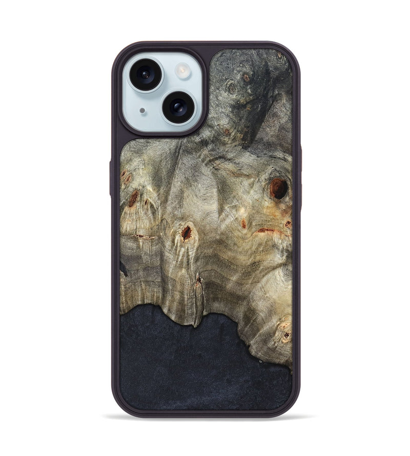 iPhone 15 Wood Phone Case - Venessa (Wood Burl, 822253)