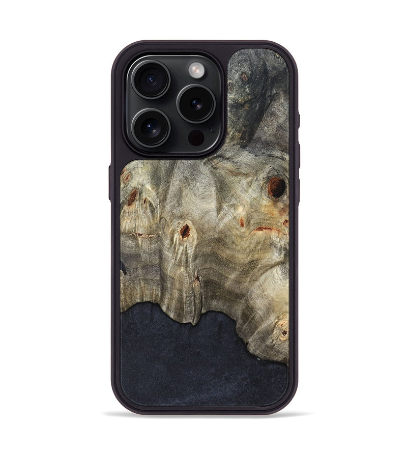 iPhone 15 Pro Wood Phone Case - Venessa (Wood Burl, 822253)