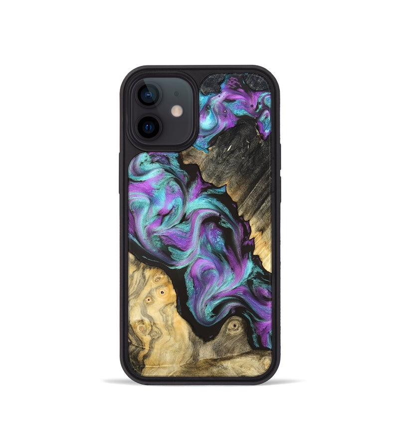 iPhone 12 mini Wood Phone Case - Rylie (Purple, 822254)