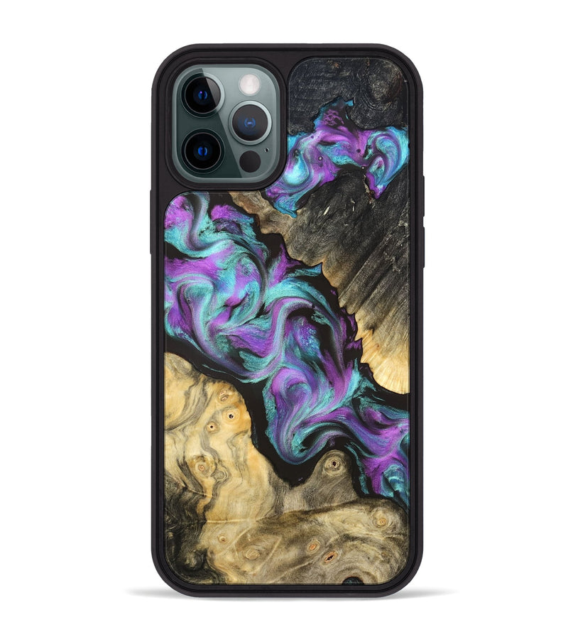 iPhone 12 Pro Max Wood Phone Case - Rylie (Purple, 822254)