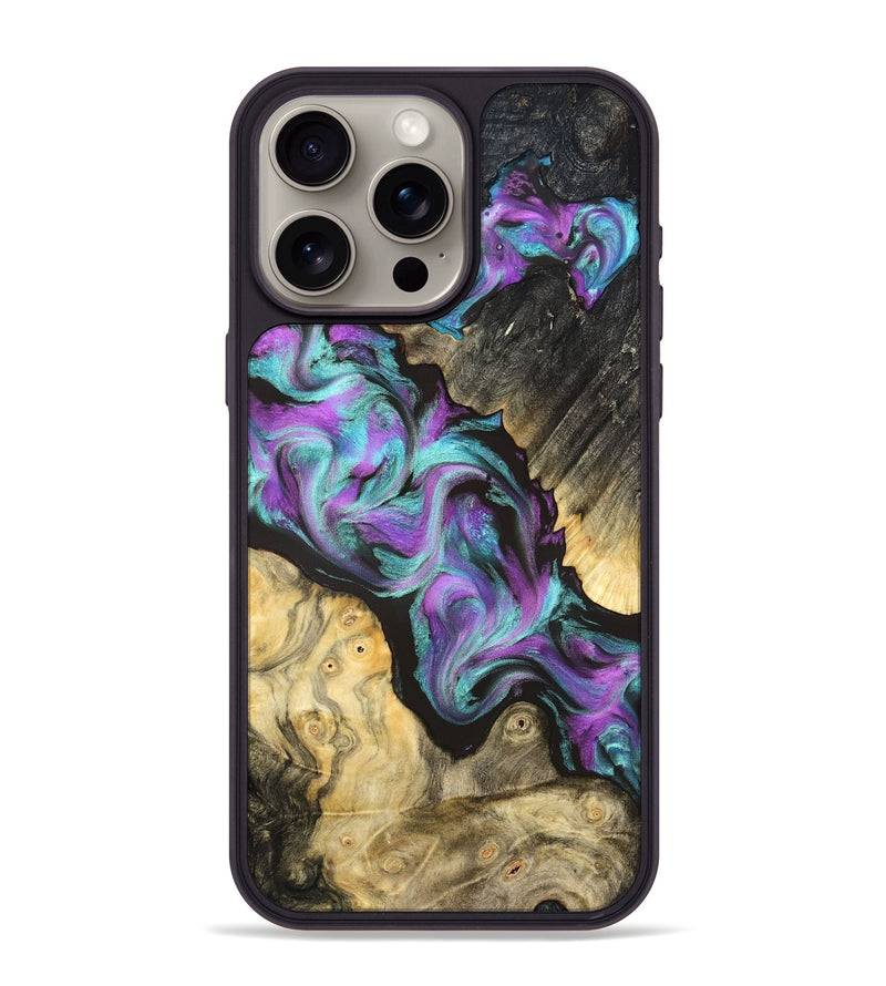 iPhone 15 Pro Max Wood Phone Case - Rylie (Purple, 822254)
