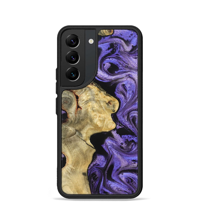 Galaxy S22 Wood Phone Case - Nelda (Purple, 822255)