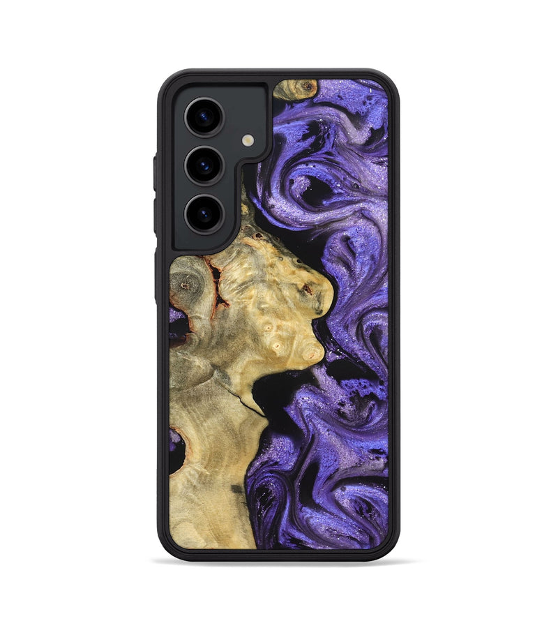 Galaxy S24 Wood Phone Case - Nelda (Purple, 822255)