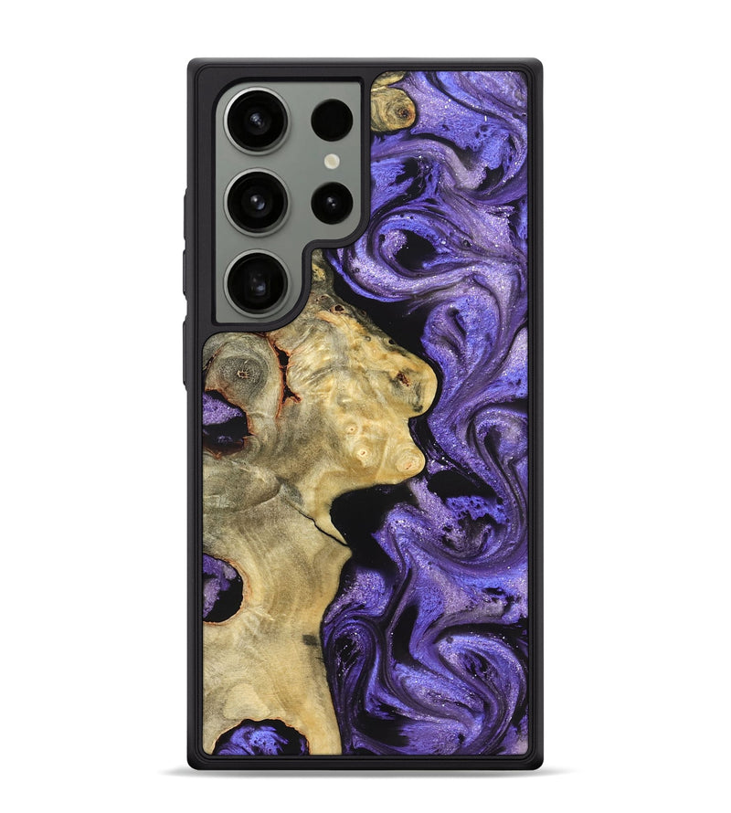 Galaxy S24 Ultra Wood Phone Case - Nelda (Purple, 822255)