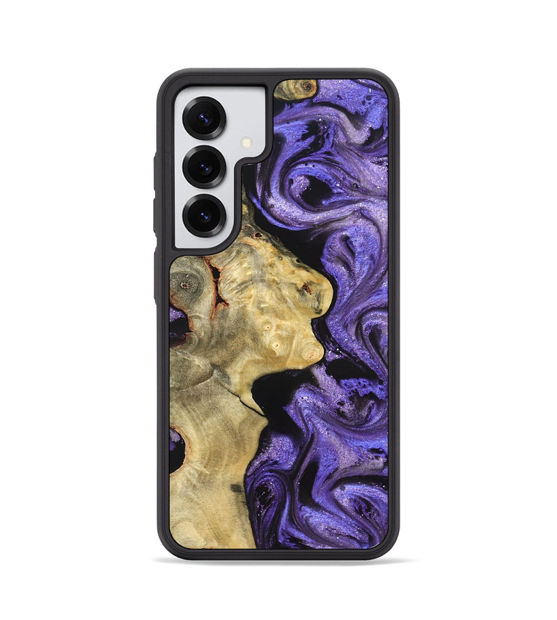 Galaxy S25 Wood Phone Case - Nelda (Purple, 822255)