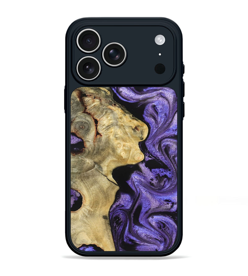 iPhone 17 Pro Max Wood Phone Case - Nelda (Purple, 822255)