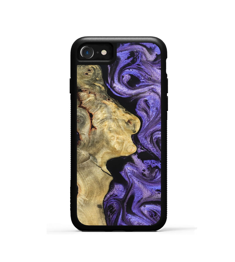 iPhone SE Wood Phone Case - Nelda (Purple, 822255)