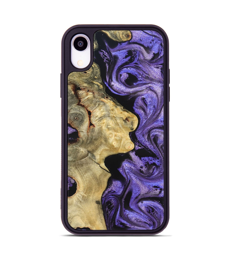 iPhone Xr Wood Phone Case - Nelda (Purple, 822255)