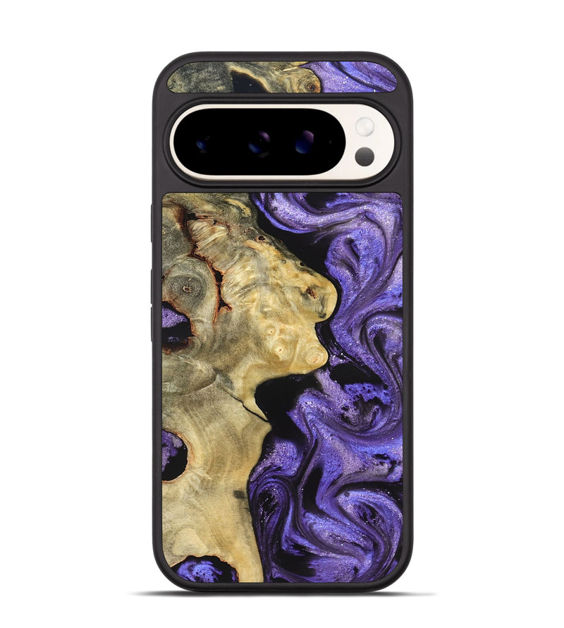 Pixel 9 Pro Wood Phone Case - Nelda (Purple, 822255)