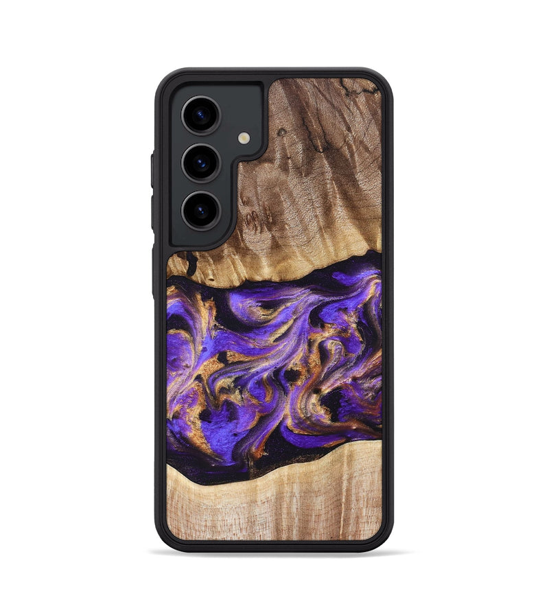 Galaxy S24 Wood Phone Case - Valery (Purple, 822256)
