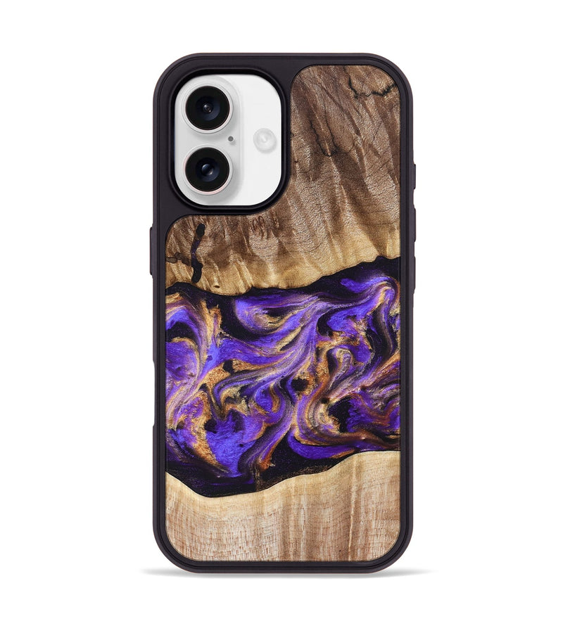 iPhone 17 Wood Phone Case - Valery (Purple, 822256)
