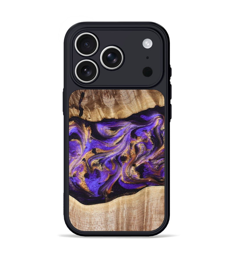 iPhone 17 Pro Wood Phone Case - Valery (Purple, 822256)