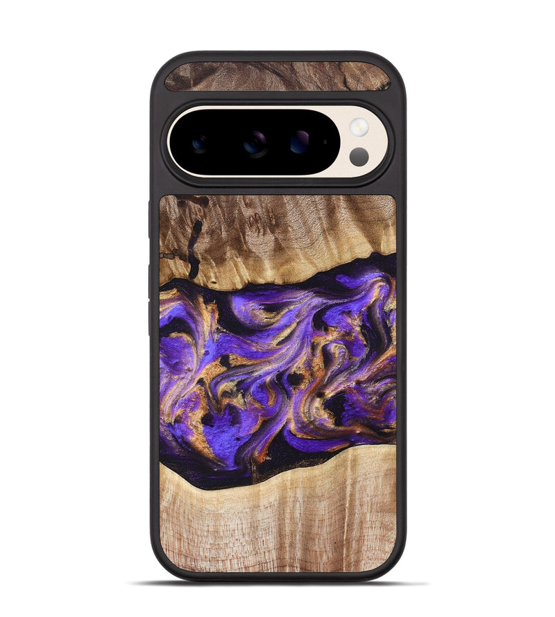 Pixel 10 Wood Phone Case - Valery (Purple, 822256)