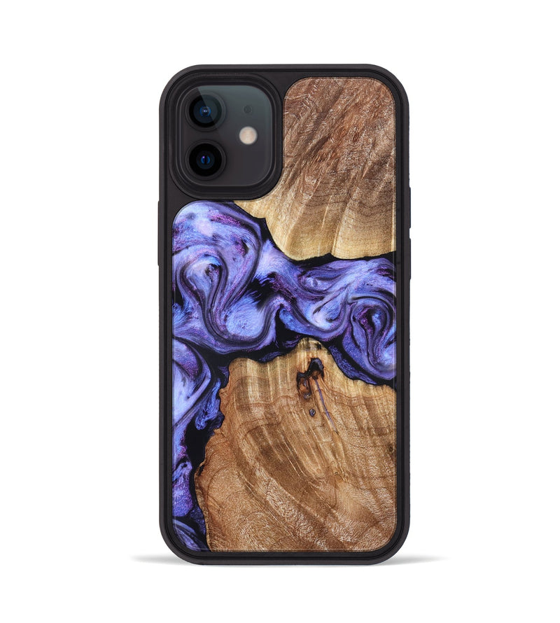 iPhone 12 Wood Phone Case - Newell (Purple, 822257)