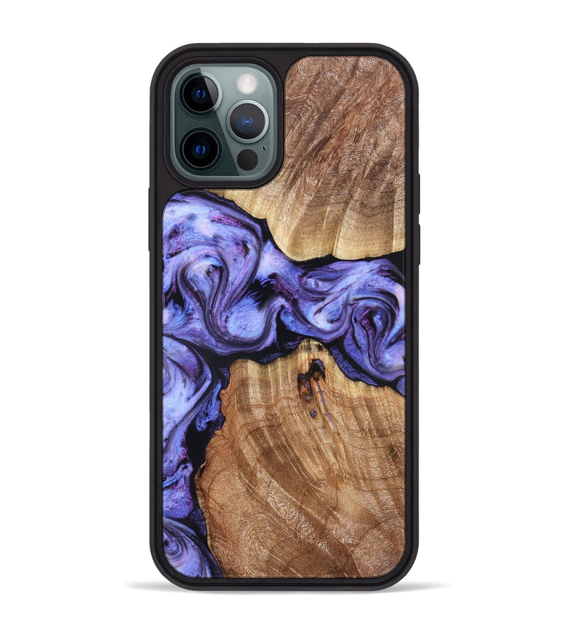 iPhone 12 Pro Max Wood Phone Case - Newell (Purple, 822257)