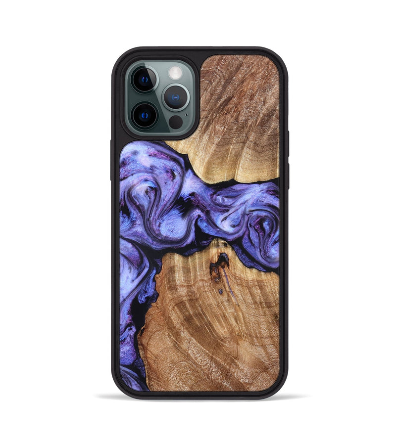 iPhone 12 Pro Wood Phone Case - Newell (Purple, 822257)