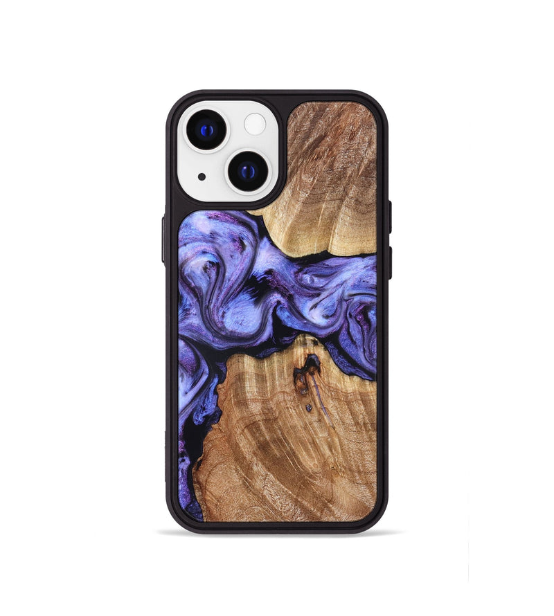 iPhone 13 mini Wood Phone Case - Newell (Purple, 822257)