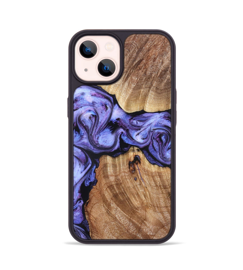 iPhone 14 Wood Phone Case - Newell (Purple, 822257)
