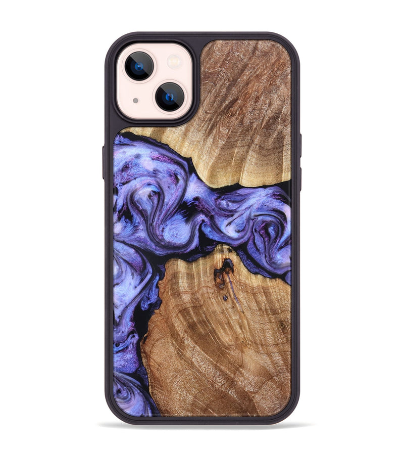 iPhone 14 Plus Wood Phone Case - Newell (Purple, 822257)