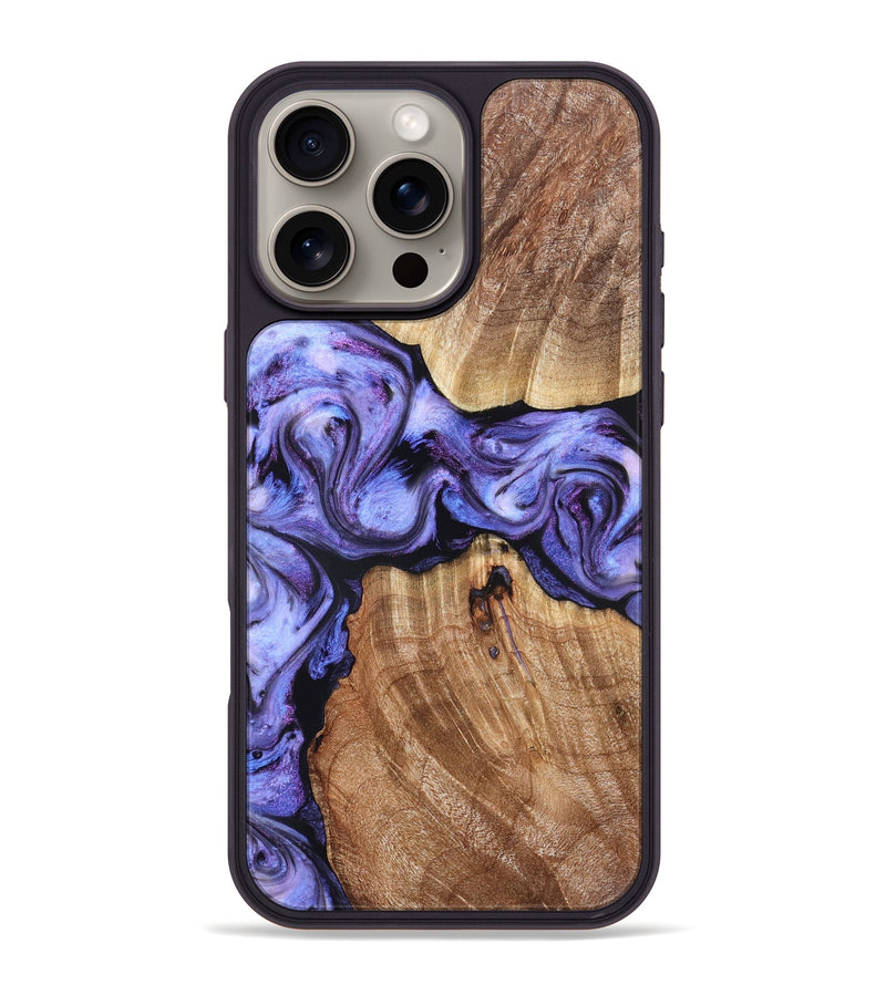 iPhone 16 Pro Max Wood Phone Case - Newell (Purple, 822257)