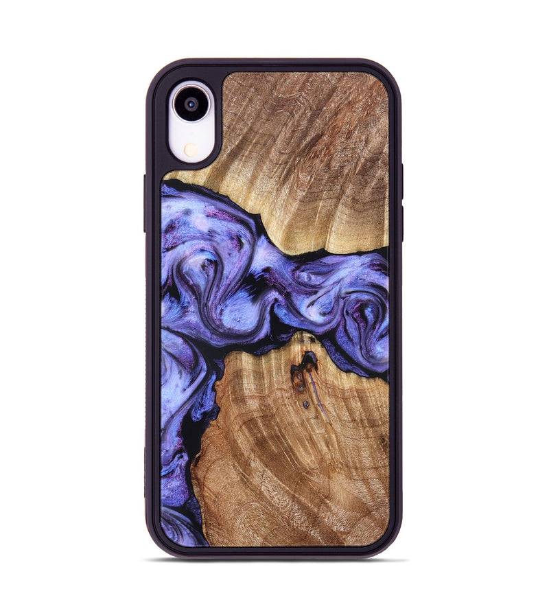 iPhone Xr Wood Phone Case - Newell (Purple, 822257)