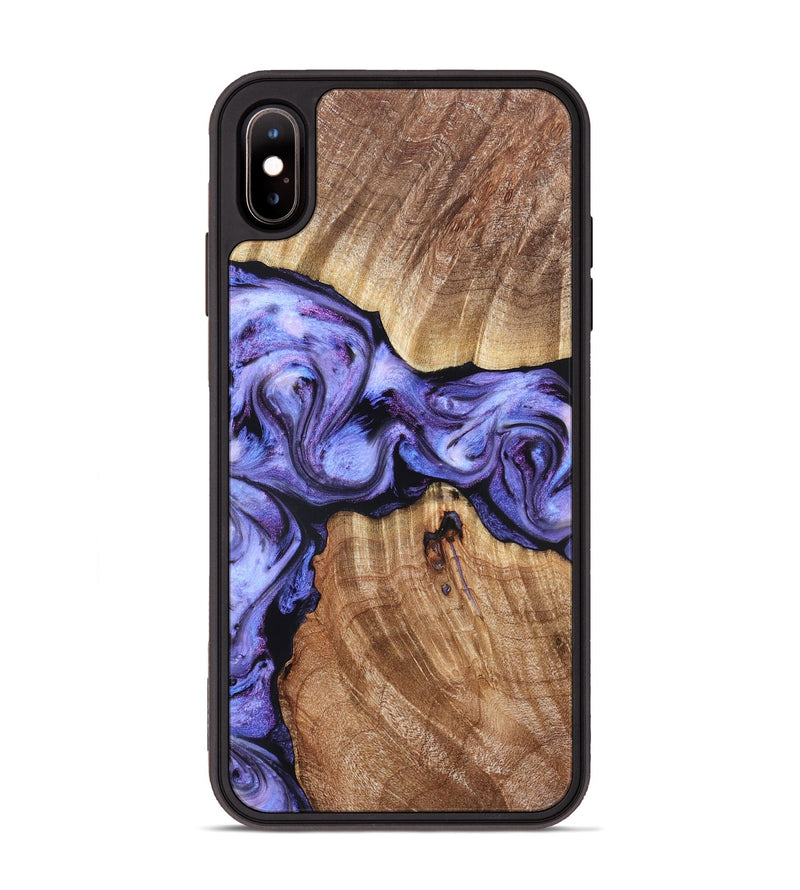 iPhone Xs Max Wood Phone Case - Newell (Purple, 822257)