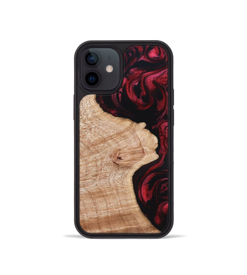 iPhone 12 mini Wood Phone Case - Isom (Red, 822258)