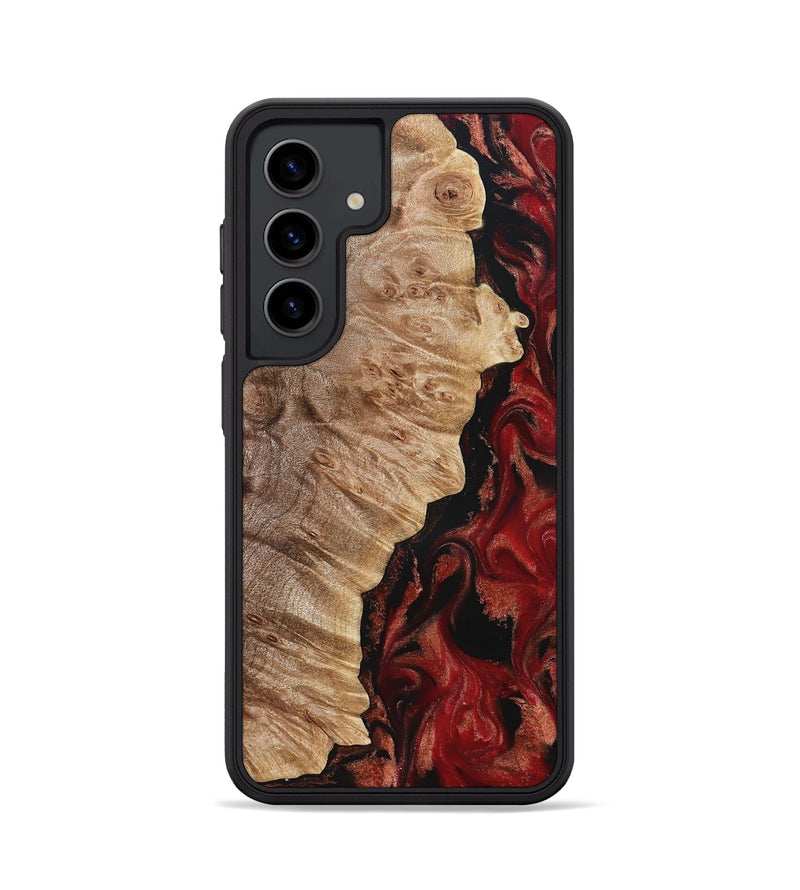 Galaxy S24 Wood Phone Case - Jessika (Red, 822259)