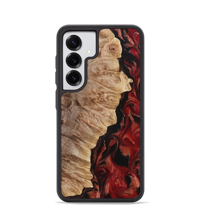 Galaxy S25 Wood Phone Case - Jessika (Red, 822259)