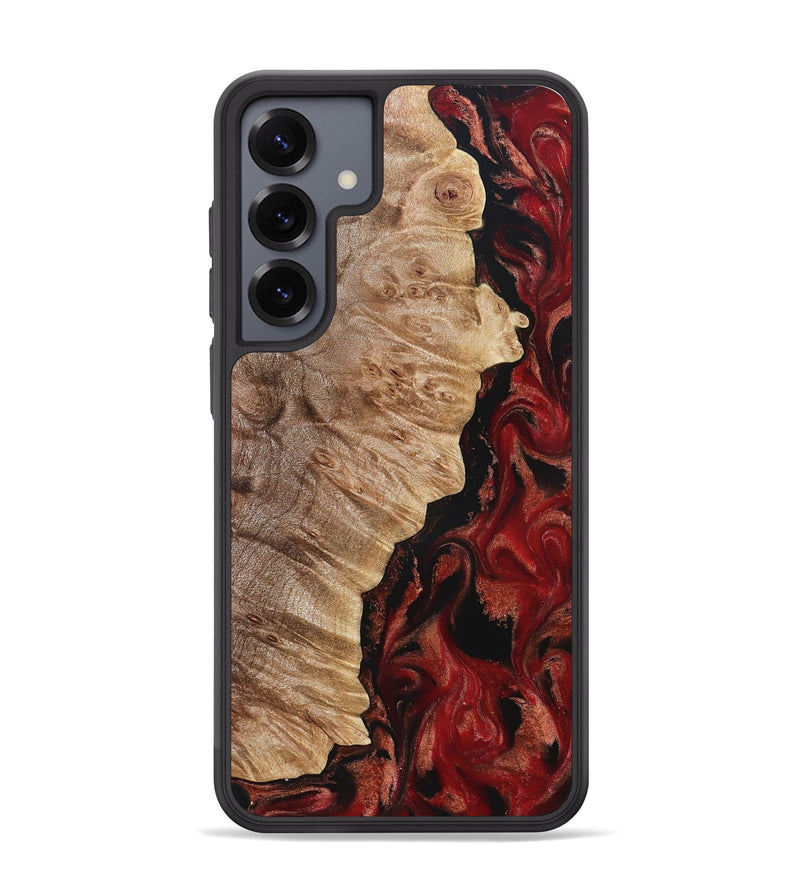 Galaxy S25 Plus Wood Phone Case - Jessika (Red, 822259)