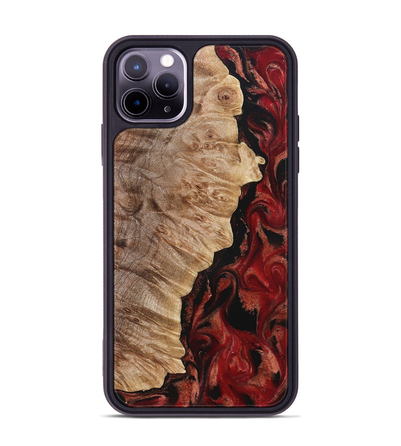 iPhone 11 Pro Max Wood Phone Case - Jessika (Red, 822259)