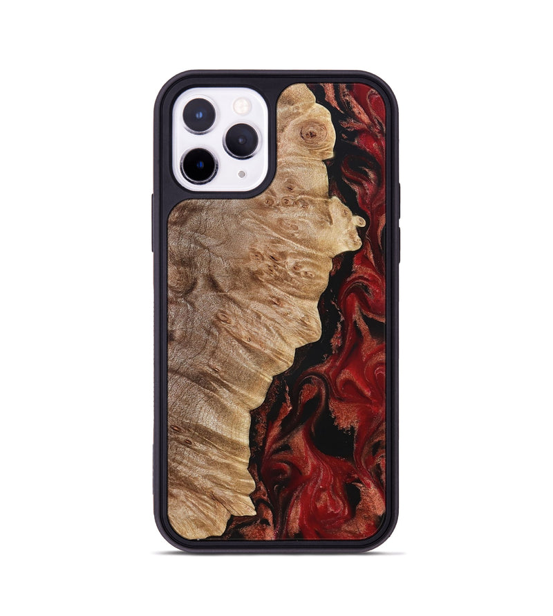iPhone 11 Pro Wood Phone Case - Jessika (Red, 822259)