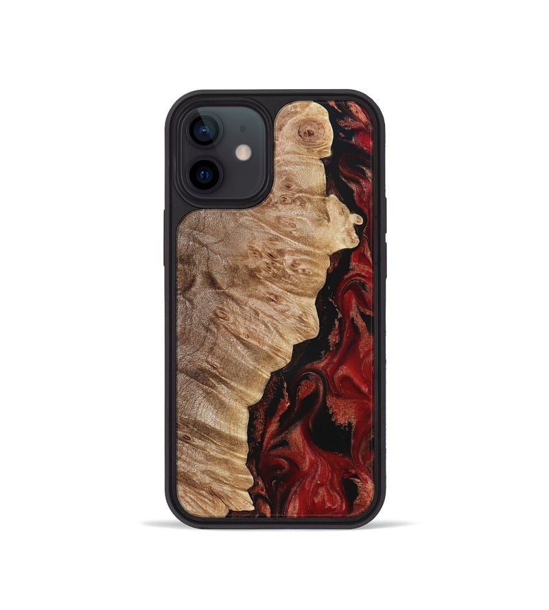 iPhone 12 mini Wood Phone Case - Jessika (Red, 822259)