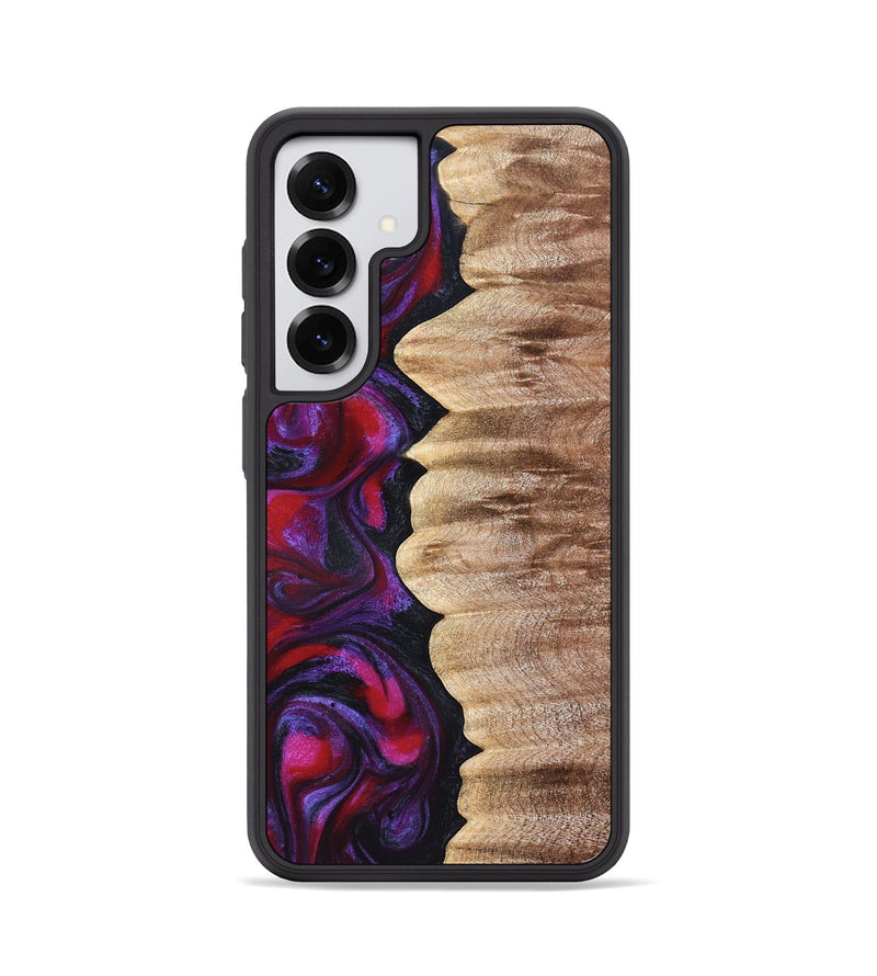 Galaxy S25 Wood Phone Case - Palmer (Red, 822260)