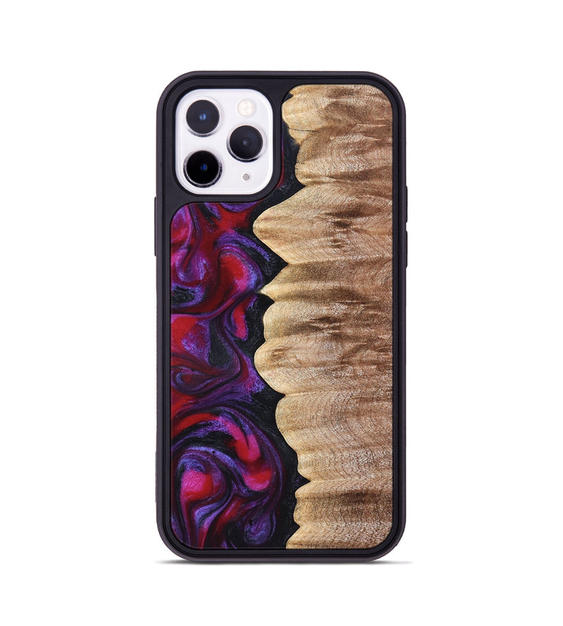 iPhone 11 Pro Wood Phone Case - Palmer (Red, 822260)